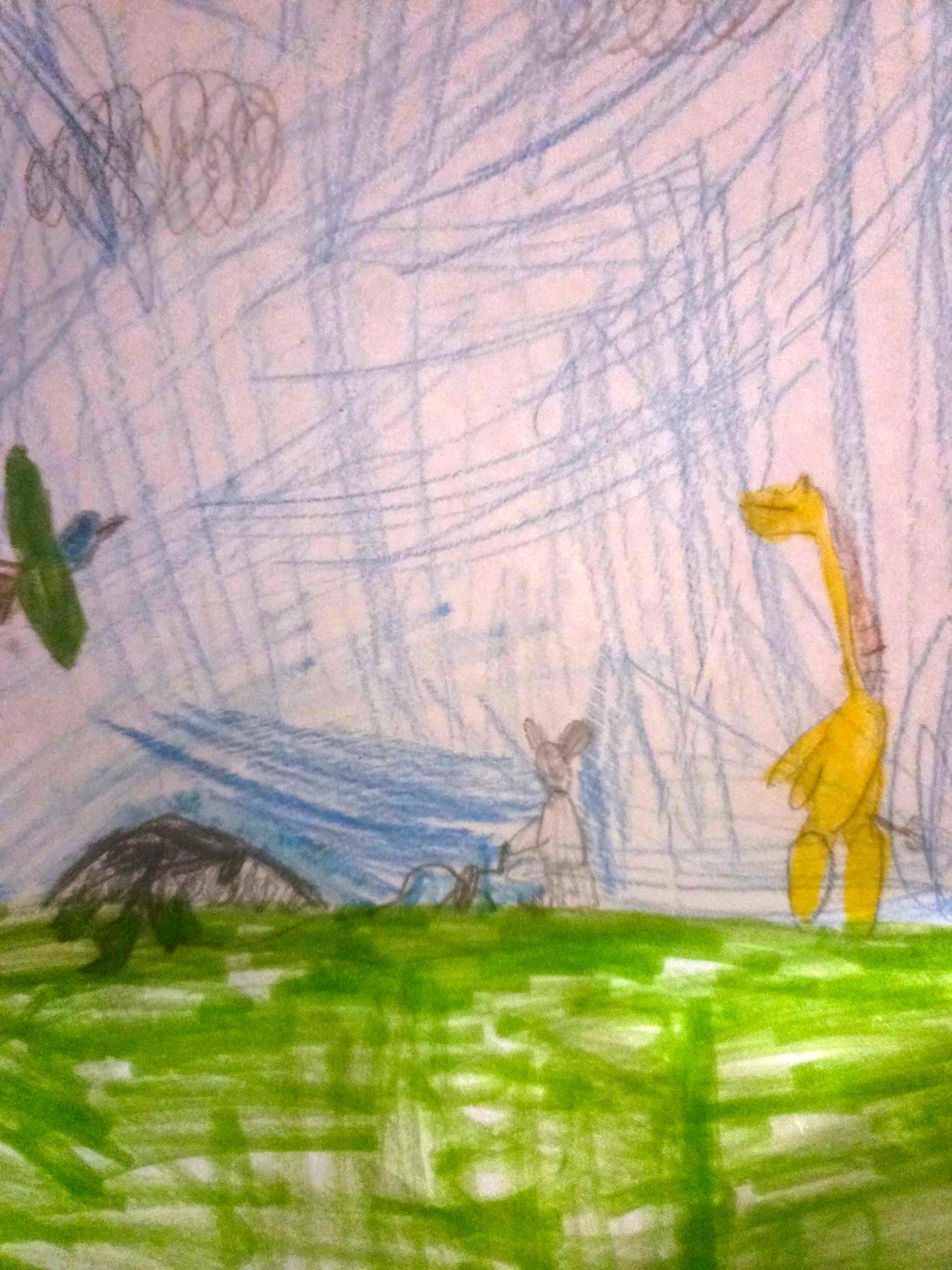 Adventure Koala and Gerald rescuing a gecko from a cave by Max, age 6